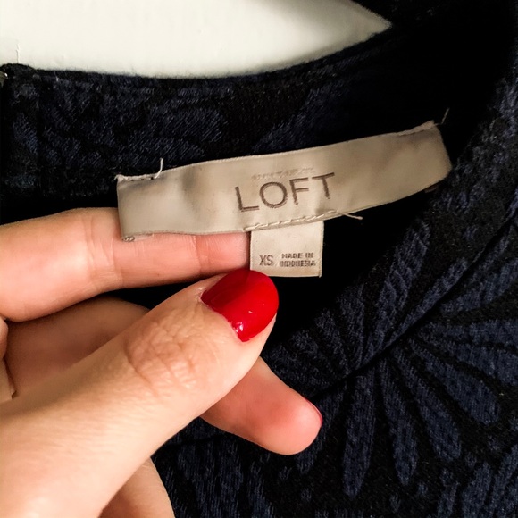 LOFT Jacquard Dress - Picture 2 of 4